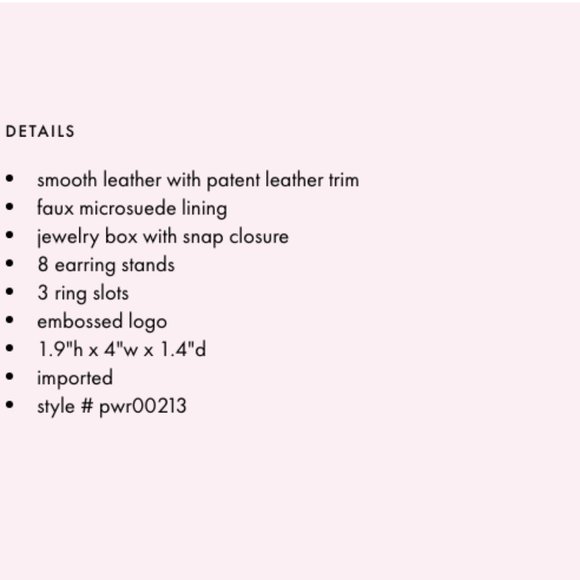 Kate Spade red present gift box Jewelry Case bag nwot - Picture 7 of 7